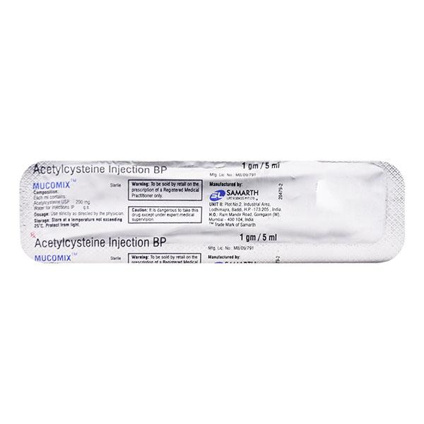 Mucomix 1000mg Injection 5ml - Global Surgicals