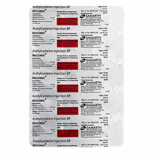 MUCOMIX 20% Injection 5ml (N) - Global Surgicals