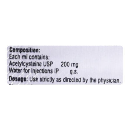 Mucomix 200mg Injection 1ml - Global Surgicals