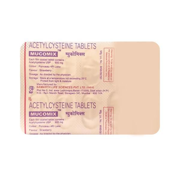 Mucomix 600mg Tablet 10'S - Global Surgicals