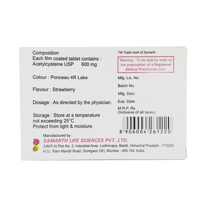 Mucomix 600mg Tablet 10'S - Global Surgicals