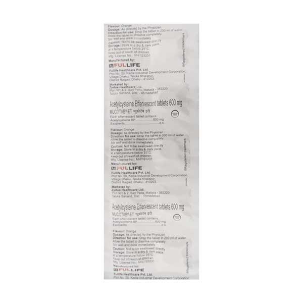Mucotab ET Sugar Free Orange Flavour Tablet 10'S - Global Surgicals