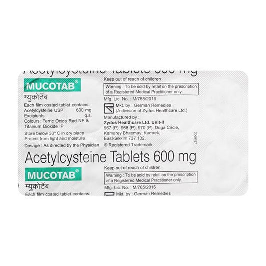 Mucotab Tablet 10'S - Global Surgicals