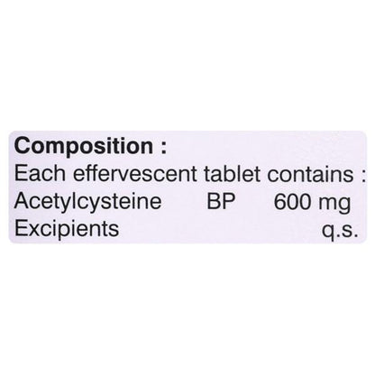 MUCOTIL Effervescent Tablet 10's - Global Surgicals