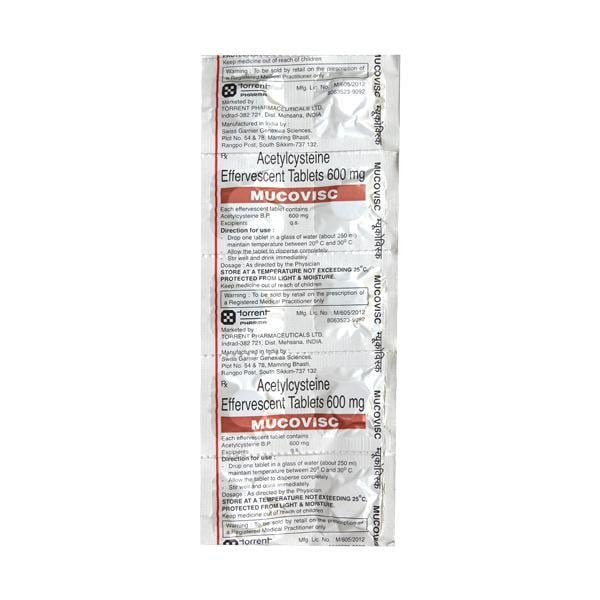 Mucovisc 600mg Tablet 10'S - Global Surgicals