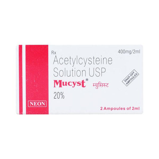 Mucyst 20% Solution 2ml - Global Surgicals