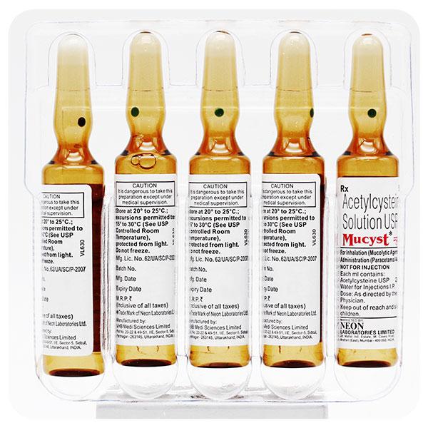 MUCYST 20% Solution 5ml - Global Surgicals