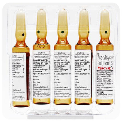 MUCYST 20% Solution 5ml - Global Surgicals