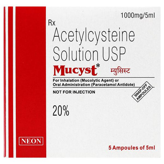 MUCYST 20% Solution 5ml - Global Surgicals