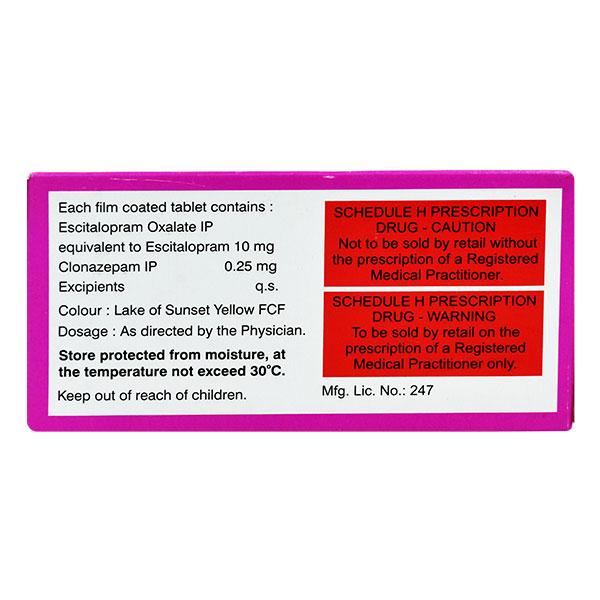 Escigress CZ 0.25mg Tablet 10'S