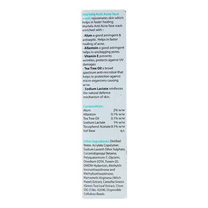 MURTELA ANTI ACNE Face Wash 100ml - Global Surgicals