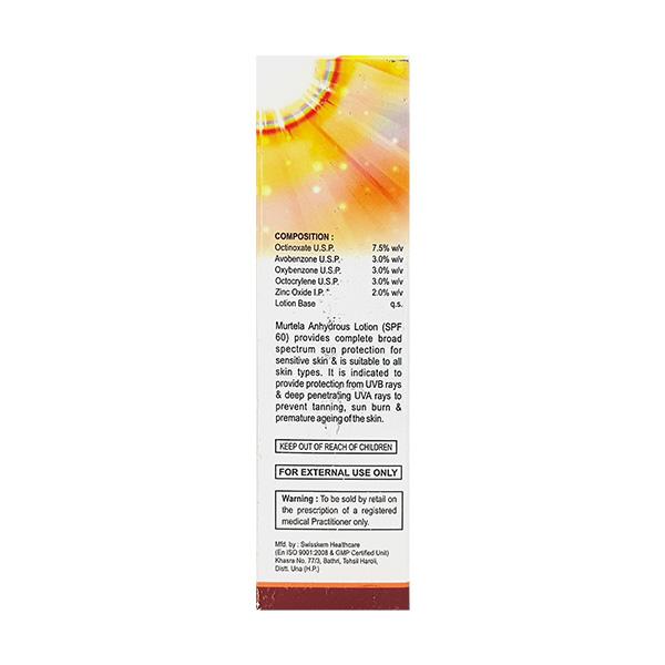 MURTELA ULTRA SPF 60 ANHYDROUS Lotion 50ml - Global Surgicals