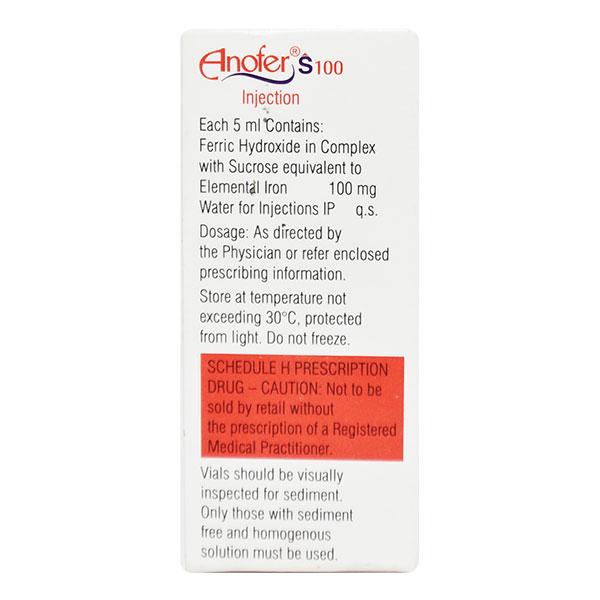 Anofer S 100mg Injection 5ml
