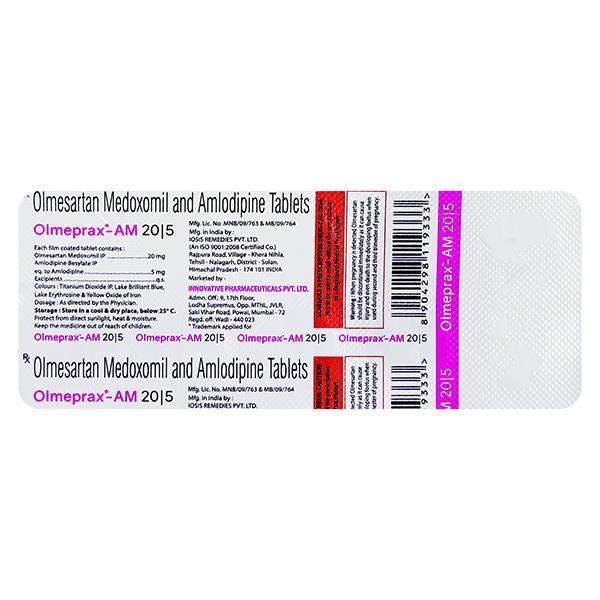 OLMEPRAX AM 20 Tablet 10's