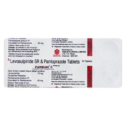 Panbloc L 75mg/40mg Tablet 10'S