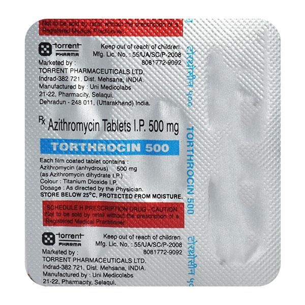 TORTHROCIN 500 Tablet 5's