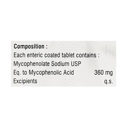 MYCOFLATE S 360 Tablet 10's - Global Surgicals