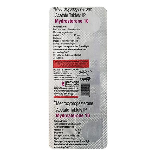 MYDROSTERONE 10 Tablet 10's - Global Surgicals