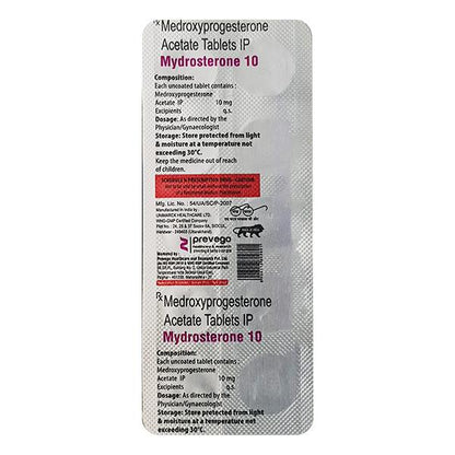 MYDROSTERONE 10 Tablet 10's - Global Surgicals