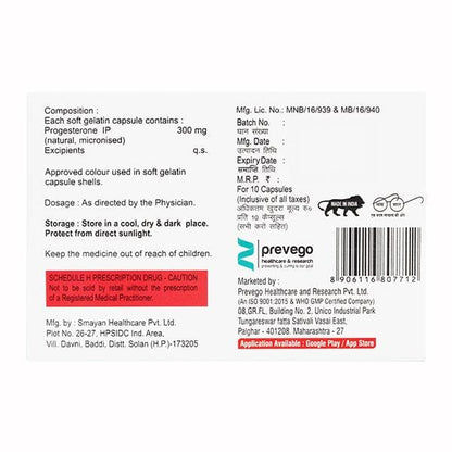 MYGESTERON 300 Capsule 10's - Global Surgicals