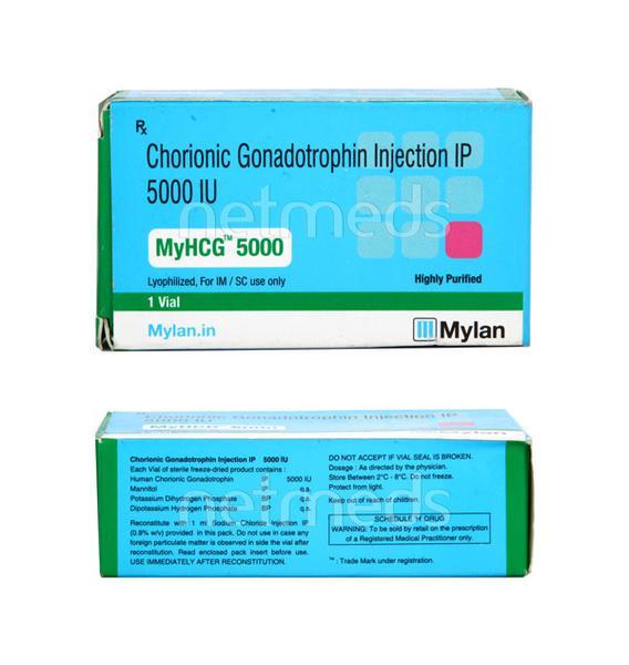 Myhcg 5000IU Injection 1'S - Global Surgicals