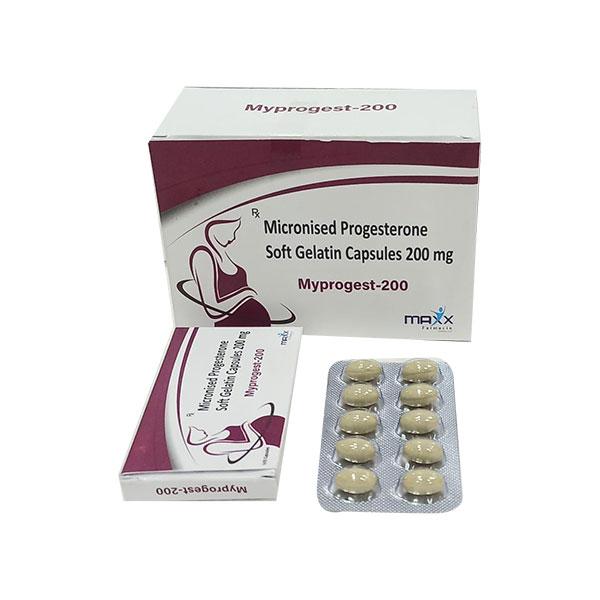 MYPROGEST 200 Soft Gelatin Capsule 10's - Global Surgicals