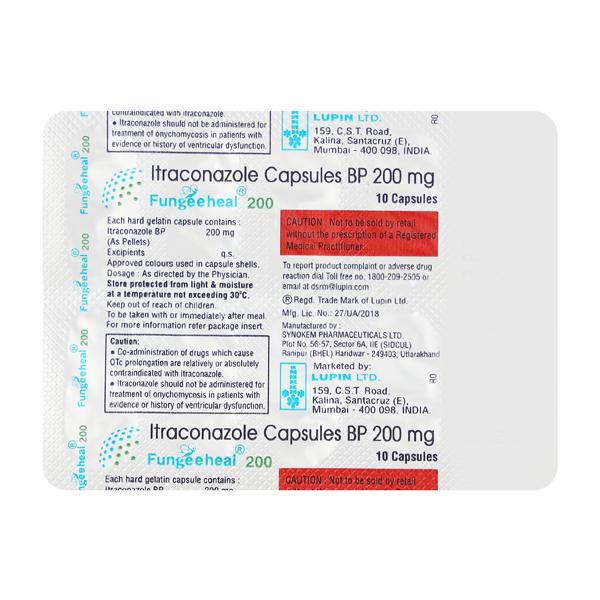 FUNGEEHEAL 200mg Capsule 10's