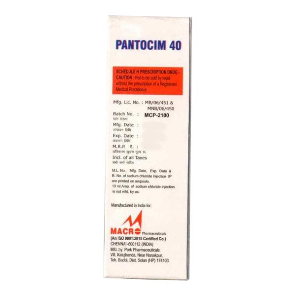 PANTOCIM 40 Injection 1's