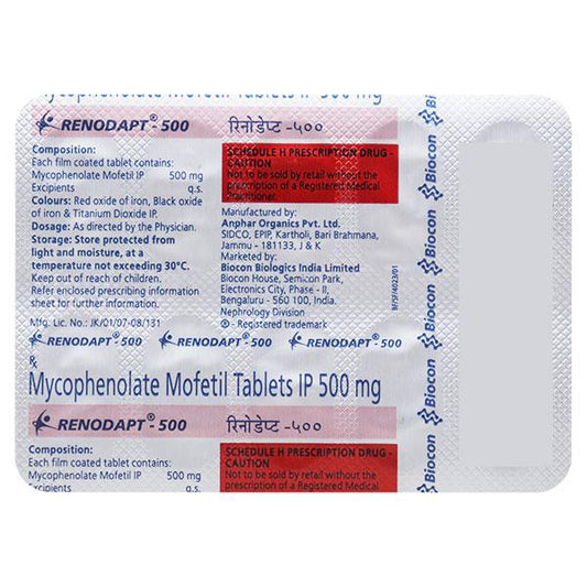 Renodapt 500mg Tablet 10'S