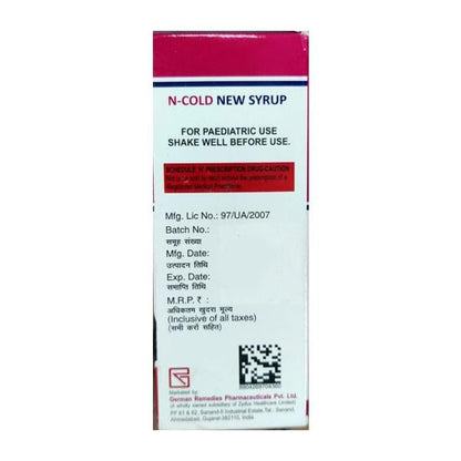 N COLD NEW Syrup 60ml - Global Surgicals