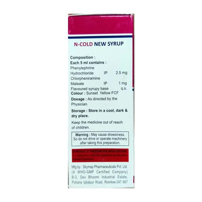 N COLD NEW Syrup 60ml - Global Surgicals