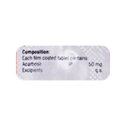 ACARBOZ 50 Tablet 10's