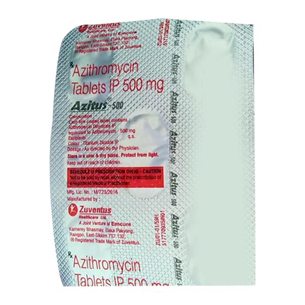 AZITUS 500 Tablet 5's