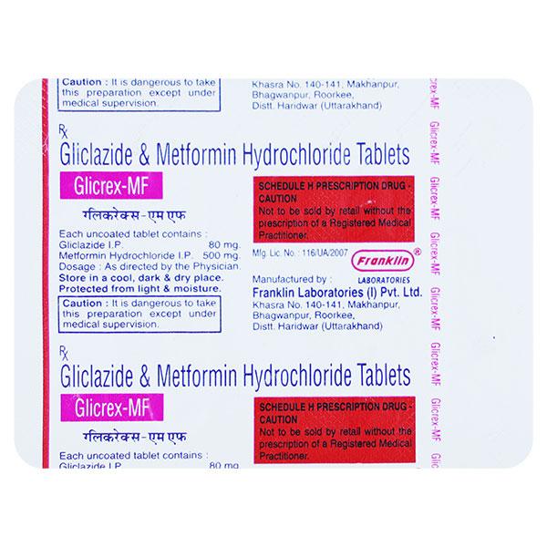GLICREX MF Tablet 10's