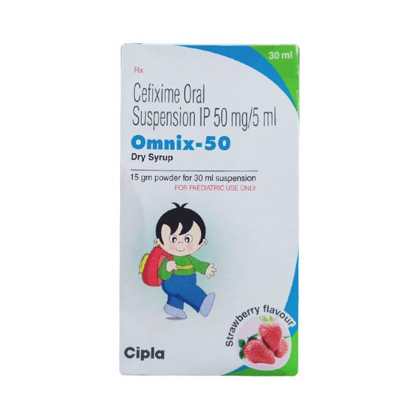 Omnix 50 Strawberry Flavour Dry Syrup 30ml