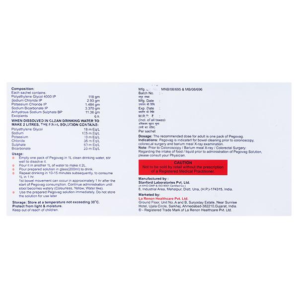 Pegovag Lemon Flavour Oral Solution 137.9Gm