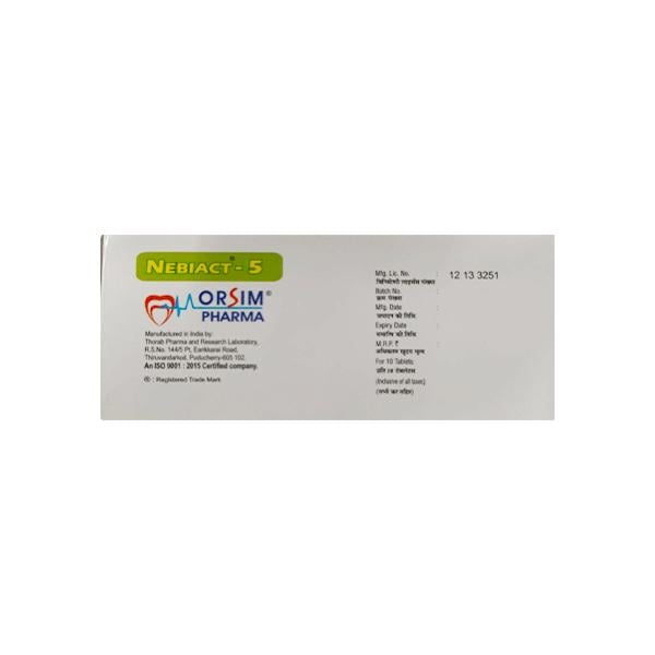 NEBIACT 5 Tablet 10's