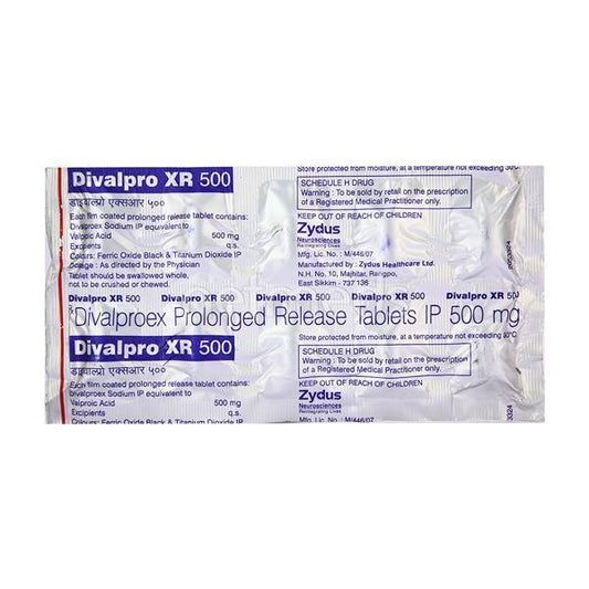Divalpro XR 500mg Tablet 10'S