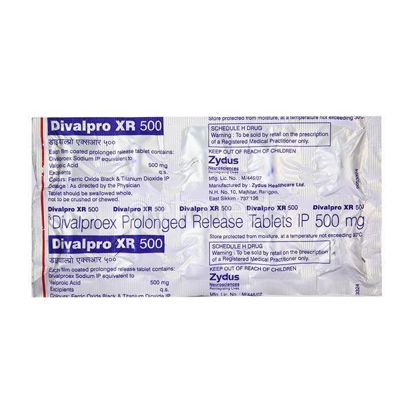Divalpro XR 500mg Tablet 10'S
