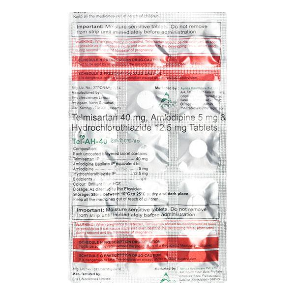 TEL AH 40mg Tablet 15's