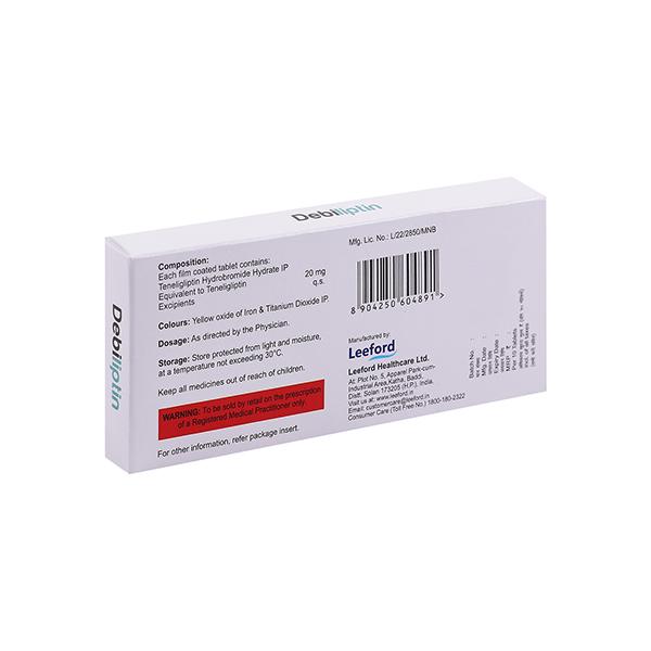 Debiliptin 20mg Tablet 10'S