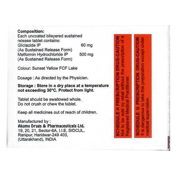 GLUDOWN 60 SRM Tablet 10's