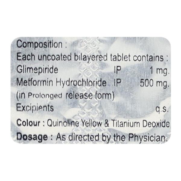 VASOGLIM M 1 Tablet 10's