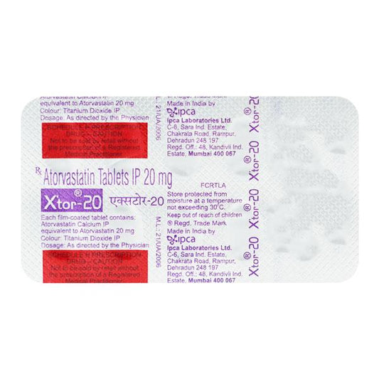 Xtor 20mg Tablet 10'S