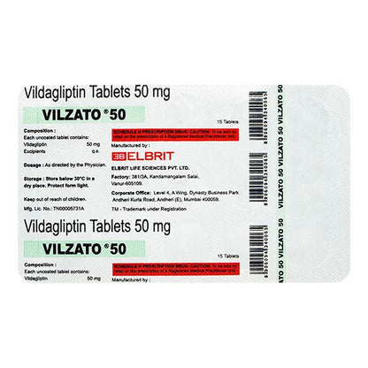 VILZATO 50mg Tablet 15's