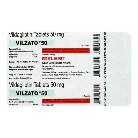 VILZATO 50mg Tablet 15's