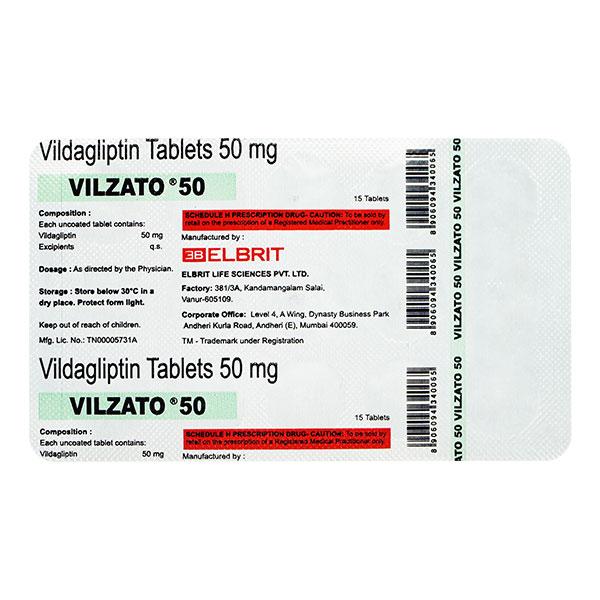 VILZATO 50mg Tablet 15's