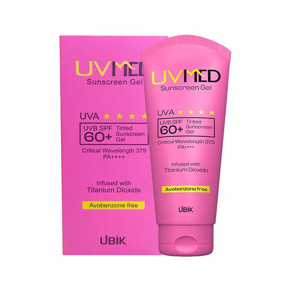 UVMED SPF 60+ UVA/UVB PA++++ TINTED Sunscreen Gel 50g