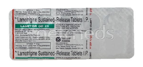 Lamitor OD 25mg Tablet 10'S