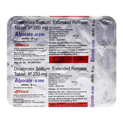 ALPORATE D 250 Tablet 15's